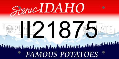 II21875 Idaho License Plate
