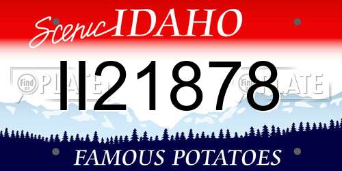 II21878 Idaho License Plate