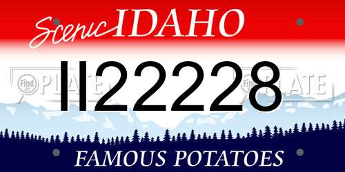 II22228 Idaho License Plate