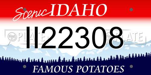 II22308 Idaho License Plate