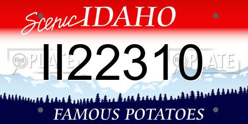 II22310 Idaho License Plate
