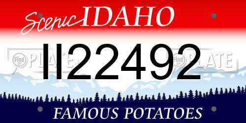 II22492 Idaho License Plate