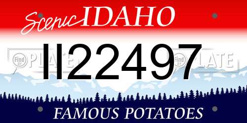 II22497 Idaho License Plate