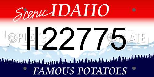 II22775 Idaho License Plate