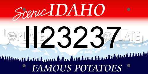 II23237 Idaho License Plate