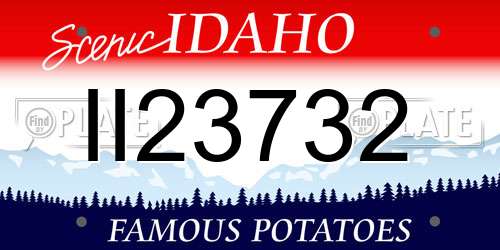 II23732 Idaho License Plate