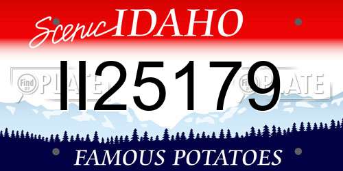 II25179 Idaho License Plate