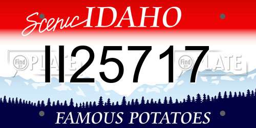 II25717 Idaho License Plate