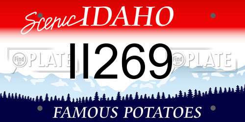 II269 Idaho License Plate