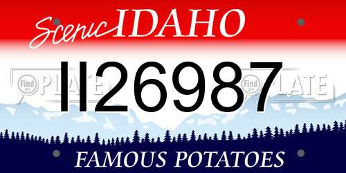 II26987 Idaho License Plate