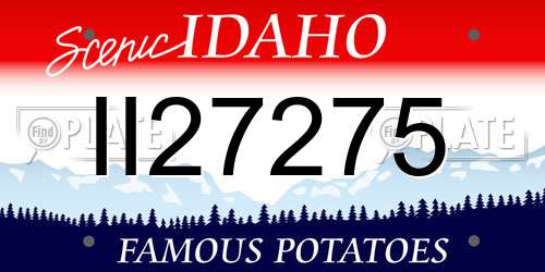 II27275 Idaho License Plate