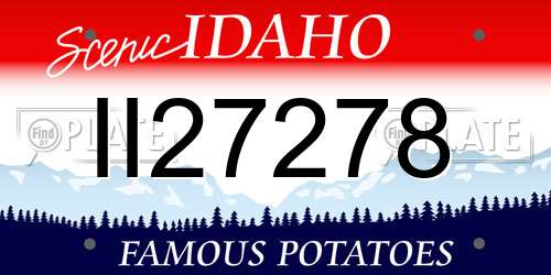 II27278 Idaho License Plate