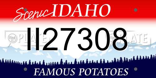 II27308 Idaho License Plate