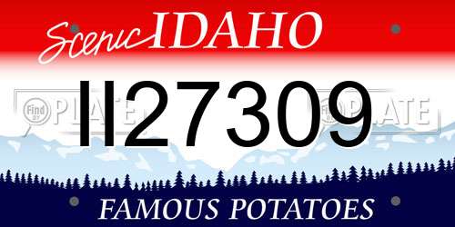 II27309 Idaho License Plate