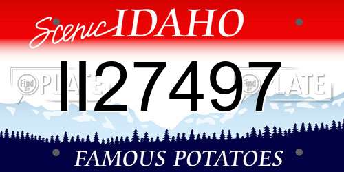 II27497 Idaho License Plate