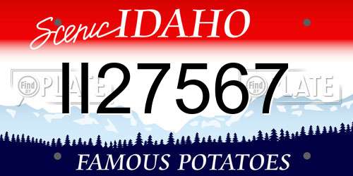 II27567 Idaho License Plate