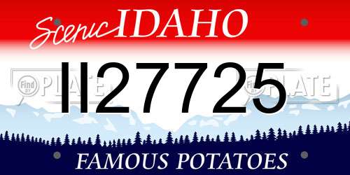 II27725 Idaho License Plate