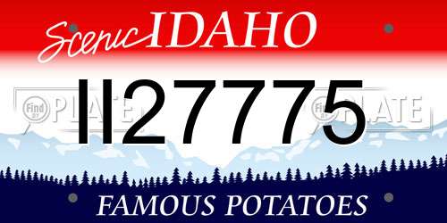 II27775 Idaho License Plate