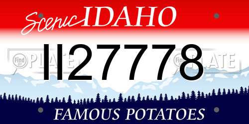 II27778 Idaho License Plate