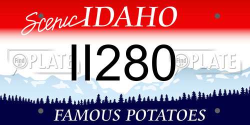 II280 Idaho License Plate