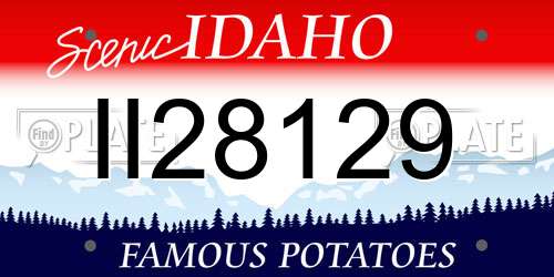 II28129 Idaho License Plate