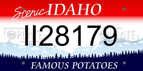 II28179 Idaho License Plate