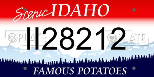 II28212 Idaho License Plate
