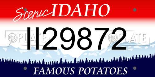 II29872 Idaho License Plate