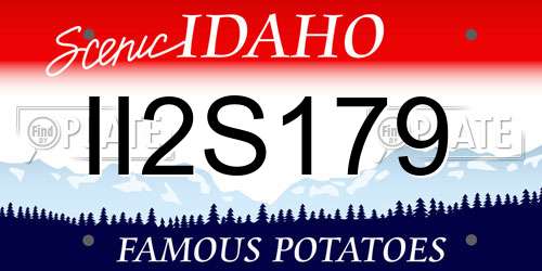 II2S179 Idaho License Plate