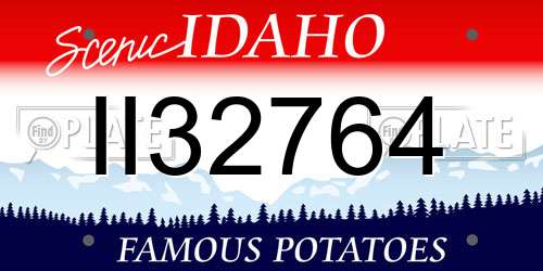 II32764 Idaho License Plate