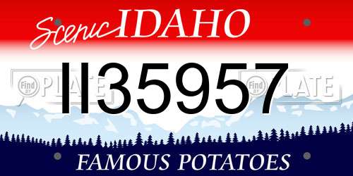 II35957 Idaho License Plate