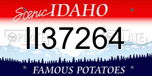 II37264 Idaho License Plate