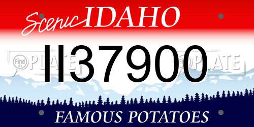 II37900 Idaho License Plate