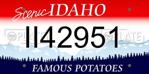 II42951 Idaho License Plate