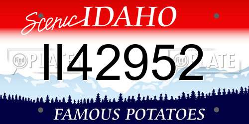 II42952 Idaho License Plate