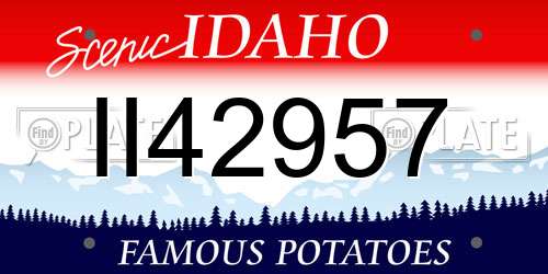 II42957 Idaho License Plate