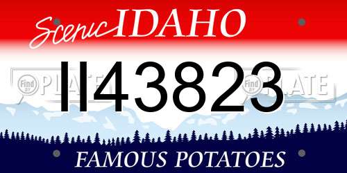II43823 Idaho License Plate