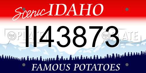 II43873 Idaho License Plate