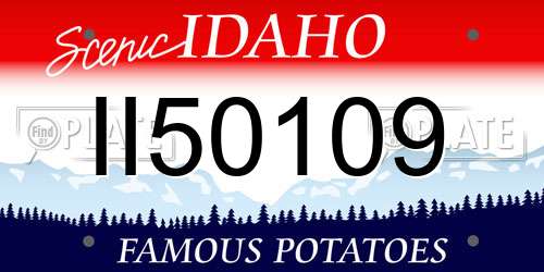 II50109 Idaho License Plate
