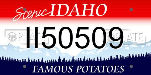 II50509 Idaho License Plate