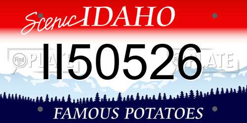 II50526 Idaho License Plate
