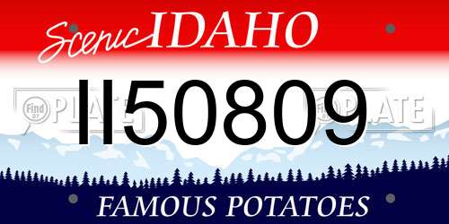 II50809 Idaho License Plate