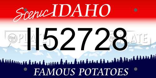 II52728 Idaho License Plate