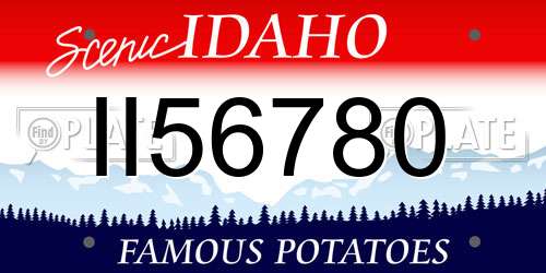 II56780 Idaho License Plate