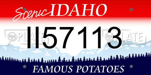 II57113 Idaho License Plate