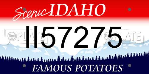 II57275 Idaho License Plate