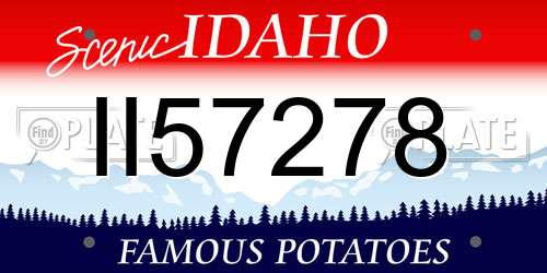 II57278 Idaho License Plate