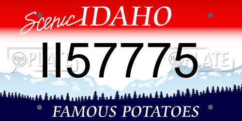 II57775 Idaho License Plate