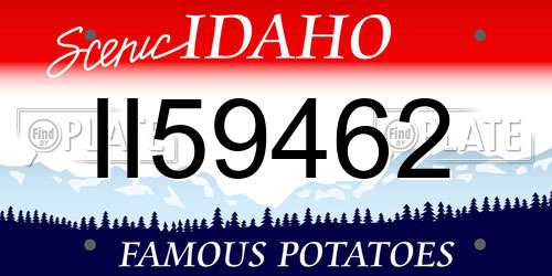 II59462 Idaho License Plate