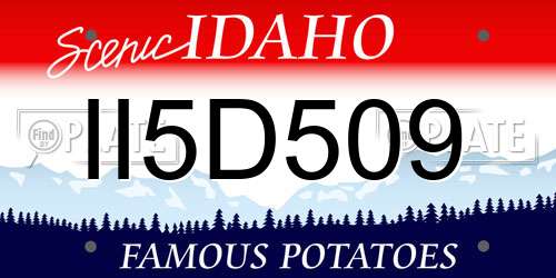 II5D509 Idaho License Plate